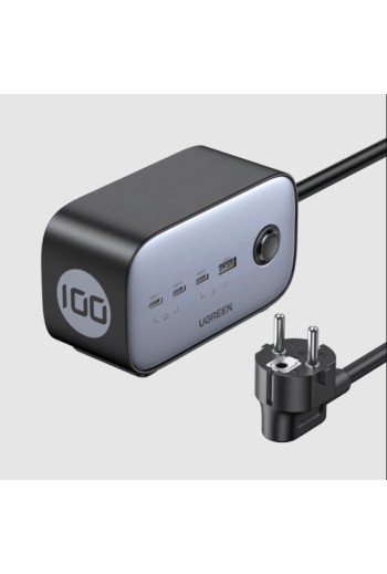 UGREEN DigiNest Pro 100W USB C Steckdosenleiste GaN USB C Ladegerät USB 2-Fach Steckdose.