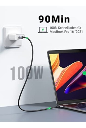 UGREEN 100 W USB-C auf USB-C Ladekabel 2 Stück-2M