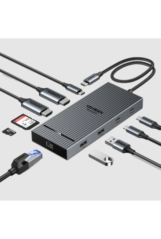 UGREEN Revodok Pro 10-IN-1 USB-C 3.2 HDMI Hub, Dual 4K-60Hz