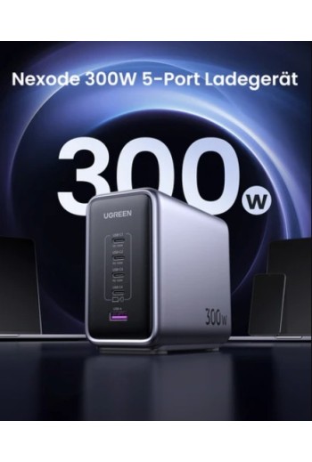 UGREEN Nexode 300 W 5-Ports PD GaN Schnellladegerät