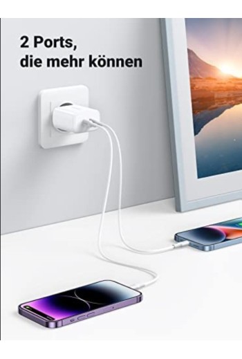 UGREEN 40 W USB-C Ladegerät mit 2-Ports