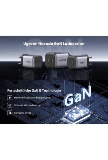 UGREEN Nexode 30W USB C Ladegerät With GaN II Tech