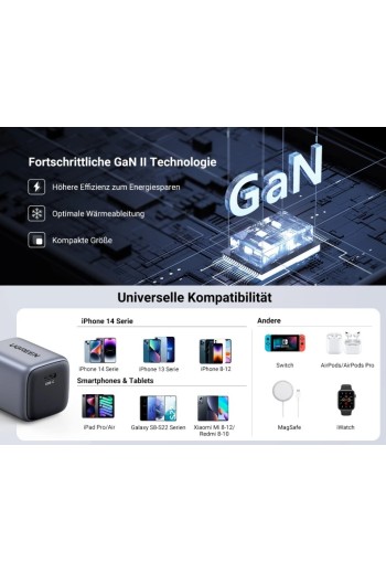 UGREEN Nexode 20 W PD 3.0 PPS USB-C Ladegerät