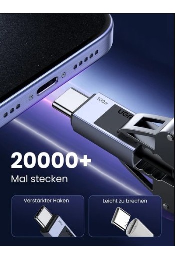 UGREEN 100 W PD 3.0 USB-C auf USB-C Schnellladekabel