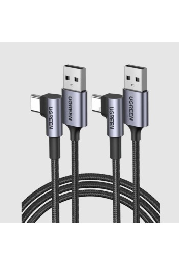 UGREEN USB-C Ladekabel Winkel 90 Grad (1M+2M)