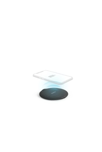 Hama Wireless Charger Set "QI-FC15 Metal" 15W, kabelloses Smartphone-Ladepad, SW