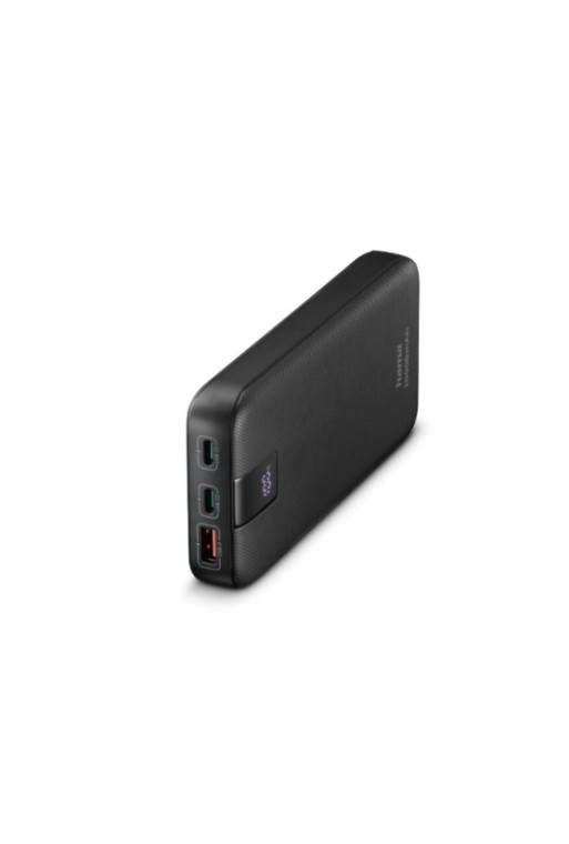 Hama Power Pack "PD 20" 20000mAh, Ausgänge: 2x USB-C, USB-A, Schnellladen, Anth.