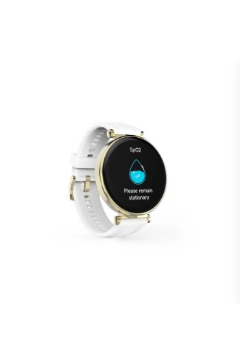 Hama Smartwatch "7000", AMOLED 1.32", Telefonfunktion, wasserdicht, rund, Gold