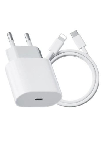 Apple 20W USB-C Power Adapter mit Apple Lightning auf USB-C Ladekabel (2m)