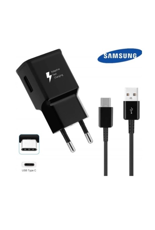 Samsung Netzteil-Adapter EP-TA200 + Samsung Datenkabel USB-A/USB-C Black