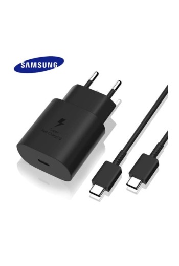 Samsung USB-C Schnellladegerät 25W mit USB-C Ladekabel 1,2m - Schwarz