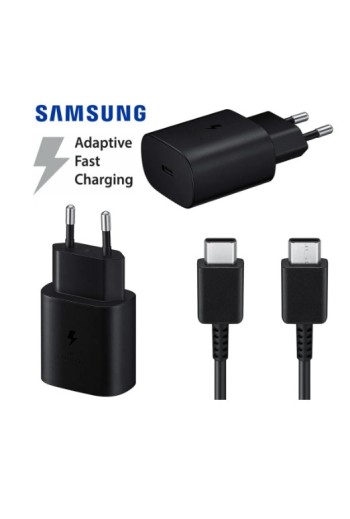 Samsung USB-C Schnellladegerät 25W mit USB-C Ladekabel 1,2m - Schwarz