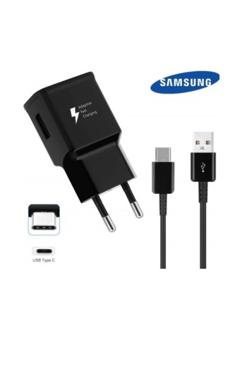 Samsung Netzteil-Adapter EP-TA200 + Samsung Datenkabel USB-A/USB-C Black