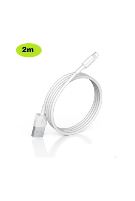 Ladekabel passt für Apple iPhone 14, 13, 12, 11, XR, XS, X, 8, SE Lightning Ladekabel 2 Meter, Weiß