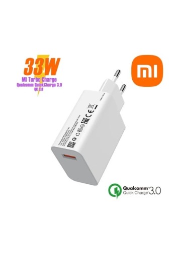 Original Xiaomi QuickCharge 3.0 USB 33W 3A USB-C Ladegerät Netzteil Ladekabel Charger