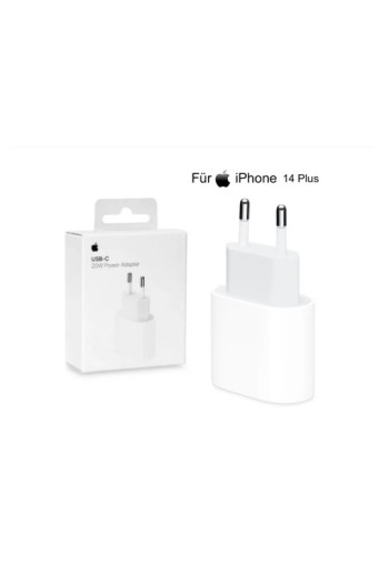 Original Apple iPhone 14 Plus Ladegerät 20W Charger USB-C Netzteil