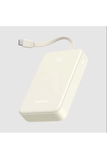 UGREEN 20000 mAh 22.5 W Powerbank mit integriertem USB-C-Kabel