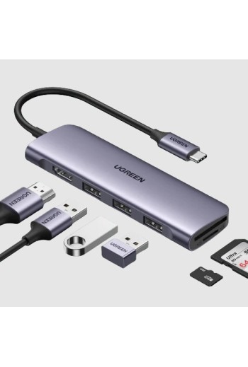 4K HDMI 6-IN-1 USB-C Hub
All-in-One-USB-C-Hub