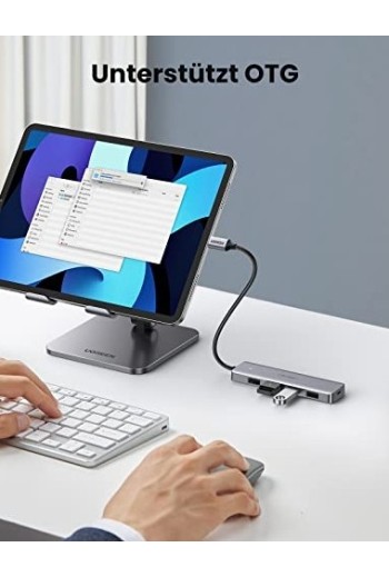 USB-C Hub mit 4 Ports USB 3.0 Adapter OTG