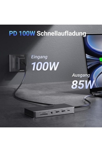 UGREEN Revodok Pro 211 11-IN-1 USB-C Dockingstation mit Dual HDMI