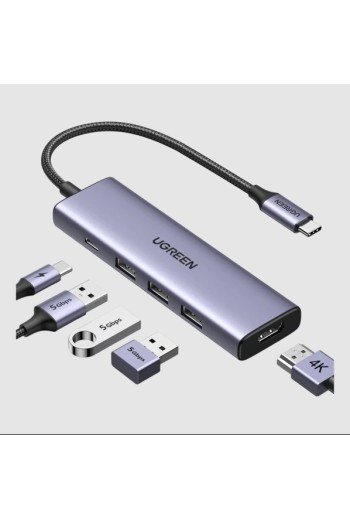 Revodok 5-IN-1 4K HDMI USB-C Hub mit USB-A 3.0