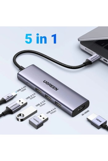 Revodok 5-IN-1 4K HDMI USB-C Hub mit USB-A 3.0