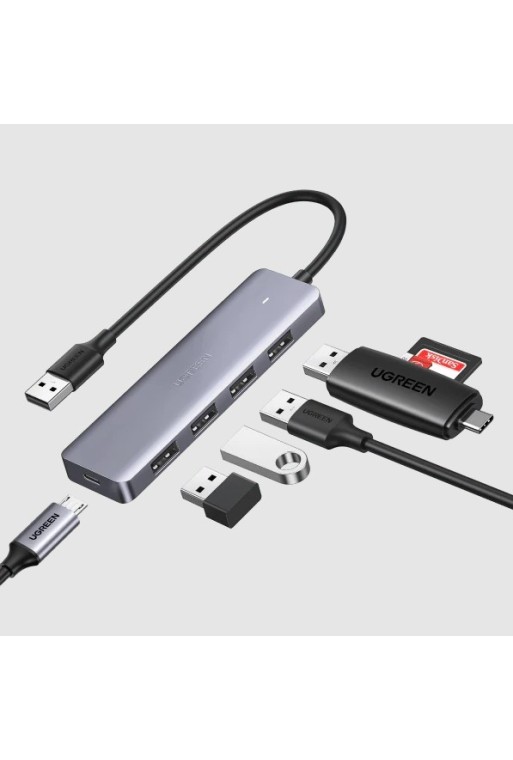 UGREEN 5-IN-1 USB 3.0 Hub, USB Erweiterung