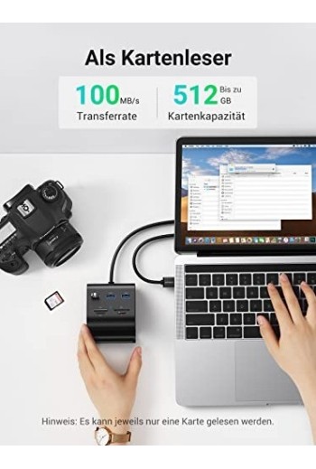 UGREEN USB Hub Kartenleser USB 3.0 Hub