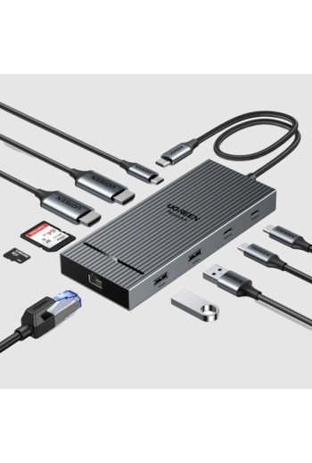 UGREEN Revodok Pro 10-IN-1 USB-C 3.2 HDMI Hub, Dual 4K@60Hz